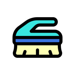 Editable scrub brush vector icon. Part of a big icon set family. Perfect for web and app interfaces, presentations, infographics, etc