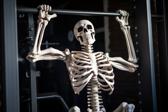 funny muscle skeleton workout