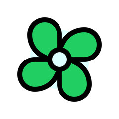 Editable fan, ventilation vector icon. Property, real estate, construction, mortgage, interiors. Part of a big icon set family. Perfect for web and app interfaces, presentations, infographics, etc