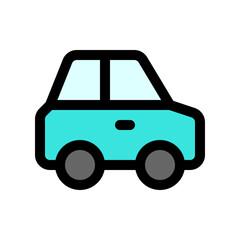 Editable car vector icon. Vehicles, transportation, travel. Part of a big icon set family. Perfect for web and app interfaces, presentations, infographics, etc