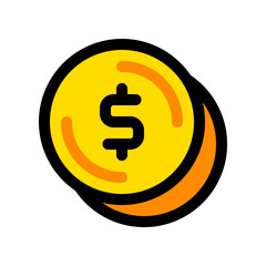Editable coin change vector icon. Part of a big icon set family. Finance, business, investment, accounting. Perfect for web and app interfaces, presentations, infographics, etc