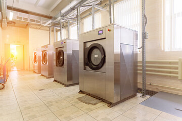 Industrial Washing in public shop, business and laundry