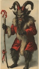 Krampus, Victorian Postcard