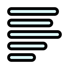 Editable paragraph left alignment vector icon. Part of a big icon set family. Perfect for web and app interfaces, presentations, infographics, etc