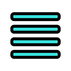 Obraz premium Editable vector list view icon. Part of a big icon set family. Perfect for web and app interfaces, presentations, infographics, etc