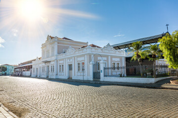 Historic building station in Joao Joao Del Rei, old and tourist city of minas gerais in brazil