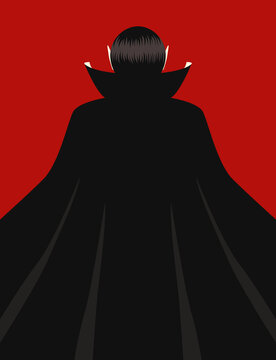 halloween behind the dracula with text space background for brochure banner and publication.