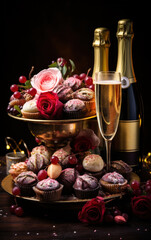 A tradition of sipping champagne during Christmas and New Year celebrations.