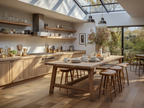 wnętrze kuchni w stylu skandynawskim