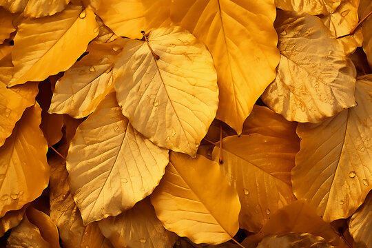 autumn leaves background, generated AI