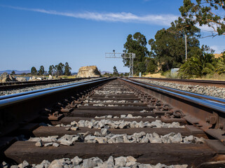 railroad in the countryside