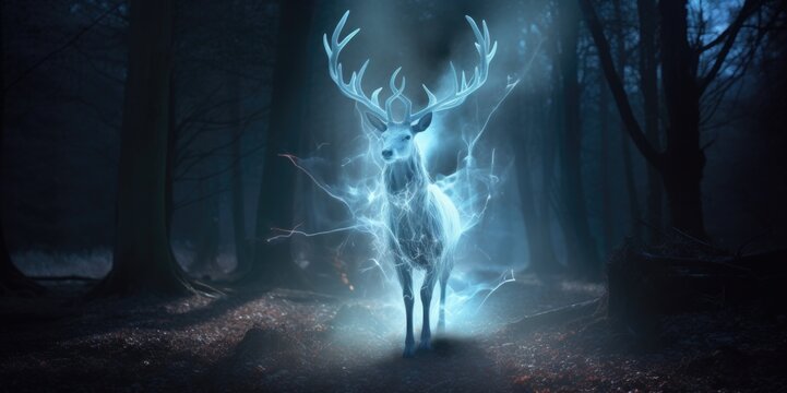 Surreal Illumination: The Magical Patronus, generative ai