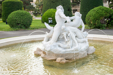 Vienna's Mythical Fountain: Triton and Naiad at Natural History Museum.