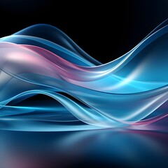 Obraz premium Blue curve background 