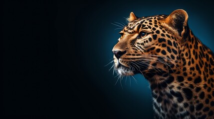 Leopard portrait.