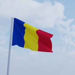 National country flag 3d illustration