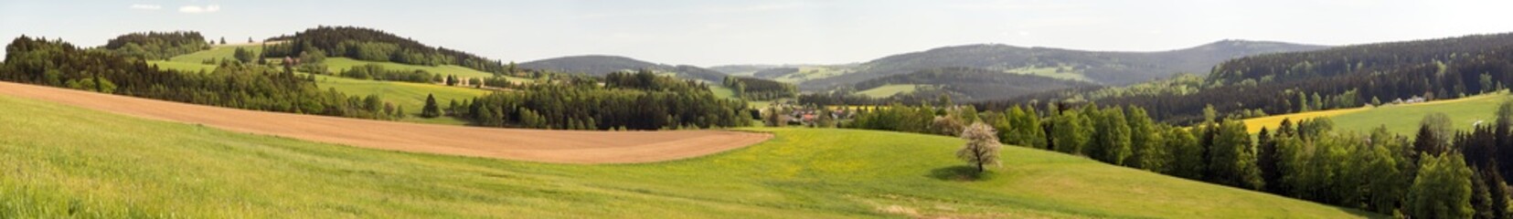 Panorama from bohemian and moravian highland