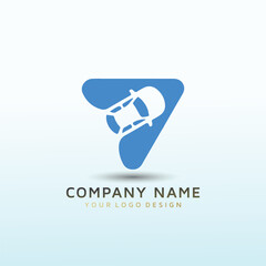car parking vector logo design