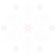 Schneeflocke weiß mit transparentem Hintergrund 