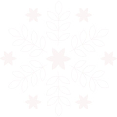 Schneeflocke weiß mit transparentem Hintergrund 