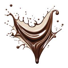 Chocolate splashes vector illustration

