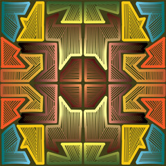 Seamless, abstract, bright, autumn pattern. 