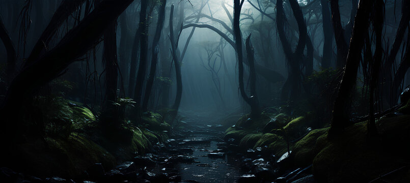 Dark forest background discount