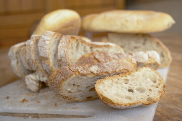 assortment of breads and rolls