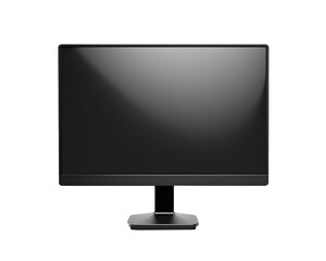 Fototapeta premium Empty LCD Screen isolated on transparent background, Generative ai