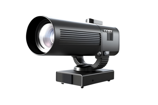 Projector isolated on transparent background, Generated ai