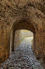 Fototapeta na wymiar Medieval Rosafa Fortress Entrance in Skadar, Albania