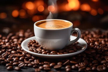 International coffee day. 1 October. is an occasion that is used to promote and celebrate coffee as a beverage, with events now occurring in places around the world. cup of coffee, energy, arabica.