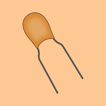 recommend clip art: Tantalum Electrolyte Capacitor Isolated Vector