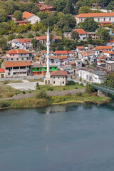 Fototapeta na wymiar Buna Mosque by the River in Skadar, Albania
