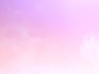 The background of the sky with natural clouds on the gentle twilight atmosphere with pastel rainbow gradations blends pink, purple and blue like subtle, and the faded white mist blur soft.