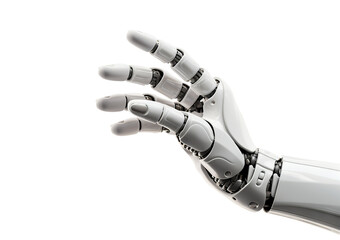 Gesturing robot hand, cut out