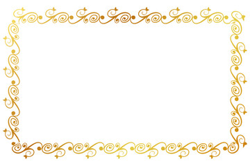 simple seamless vector gold golden rectangle hand draw sketch floral border
