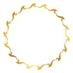 simple seamless vector gold golden circle hand draw sketch floral border