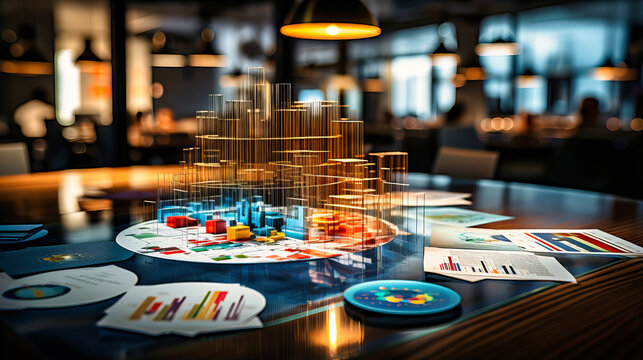 Strategic planning with pie-charts