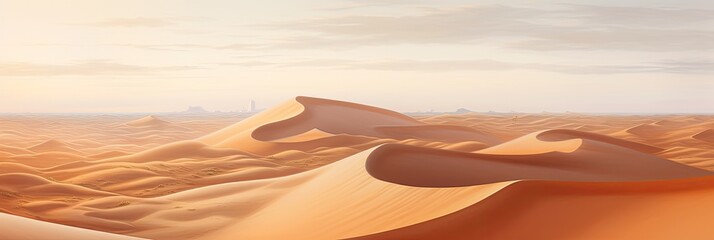Fototapeta na wymiar Aerial view of a vast desert landscape.