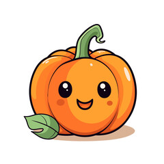 Cute pumpkin illustration; perfect for small businesses, education, and fall/autumn festivities.