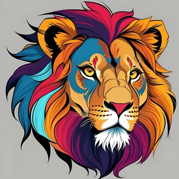 lion, head, animal, tattoo, vector, wild, tiger, cartoon, illustration, cat, mascot, face, wildlife, mammal, black, silhouette, isolated, king, art, safari, fur, zoo, predator, nature, symbol