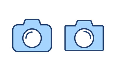 Camera icon vector. photo camera sign and symbol. photography icon.