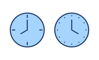 Clock icon vector. Time sign and symbol. watch icon