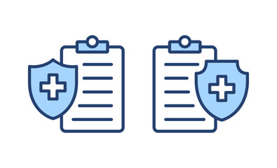 Medical insurance icon vector. health insurance sign and symbol