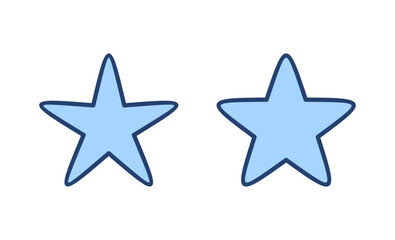 Star icon vector. rating sign and symbol. favourite star icon