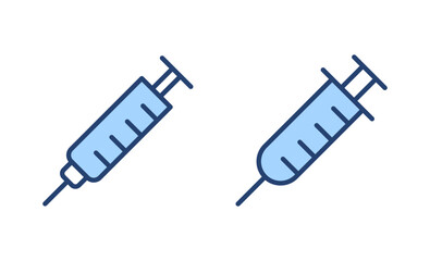 Syringe icon vector. injection sign and symbol.vaccine icon