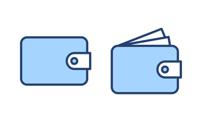 Wallet icon vector. wallet sign and symbol