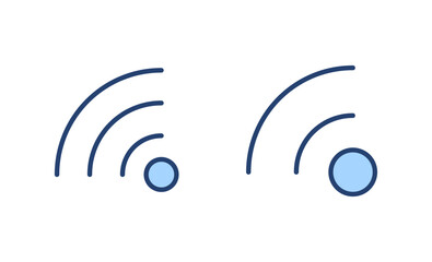Wifi icon vector. signal sign and symbol. Wireless  icon
