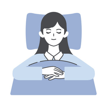 recommend clip art: 眠っている女性・睡眠・安眠